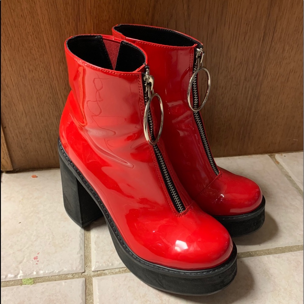 Dolls Kill Devil Franky Platform Boots